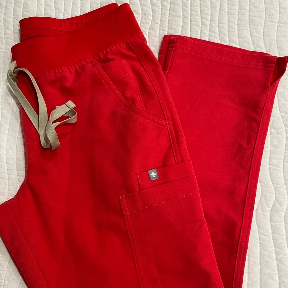 Figs High Waisted Yola Skinny Scrub Pants